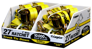 J-Hooks Ratchet Tie Down