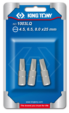 3PC.1/4"SLOTTED HEAD BITS SET