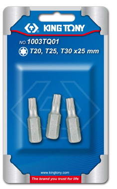 3PC.1/4"TORX HEAD BITS SET (T20,T25,T30)