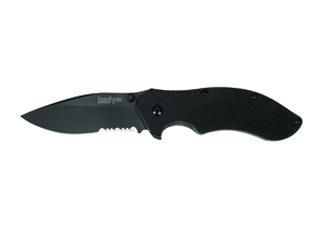 Clash Black Serrated Knife