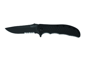 Volt II Black Serrated Knife