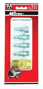 5 Piece 1/4 NPT M Style