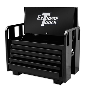 36" 5 Drawer Black Road Box