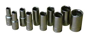 10 Piece SAE 1/4"Drive Semi-