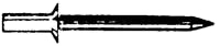 TRUNK LOCK RIVET-SEALED END