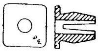 HEADLAMP DOOR NUT(NYLON)