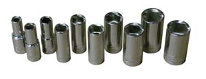 10 Piece Metric 1/4" Drive