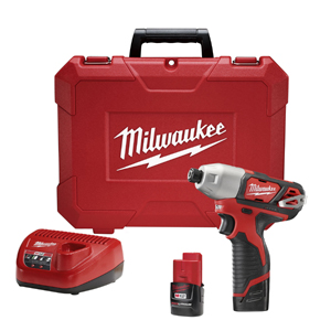 M12 1/4" Hex Impact Driver Kit