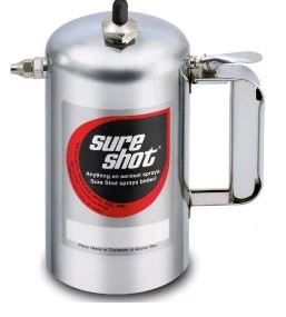 SURE SHOT SPRAYER Model A 1100 STEEL TANK WITH NICKEL PLATED FIN