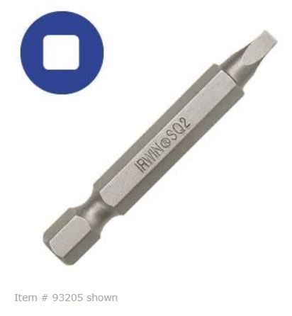 #3 Sq Rec Power Bit-3in