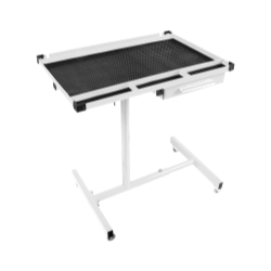 Heavy Duty Adjustable Work Table w/Drawer-WHITE
