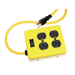 Shop Box Quad Outlet On/Off Sw