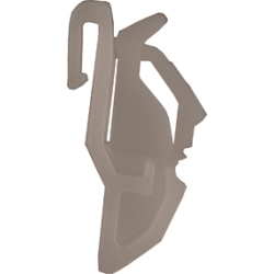 BELT MOULDING CLIP WHITE HO