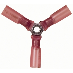 22-18 3-WAY (Y) RED CS H.S. CONNECTOR 5 PCS