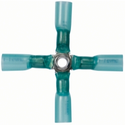 16-14 4-WAY (X) BLUE CS H.S. CONNECTOR 5 PC