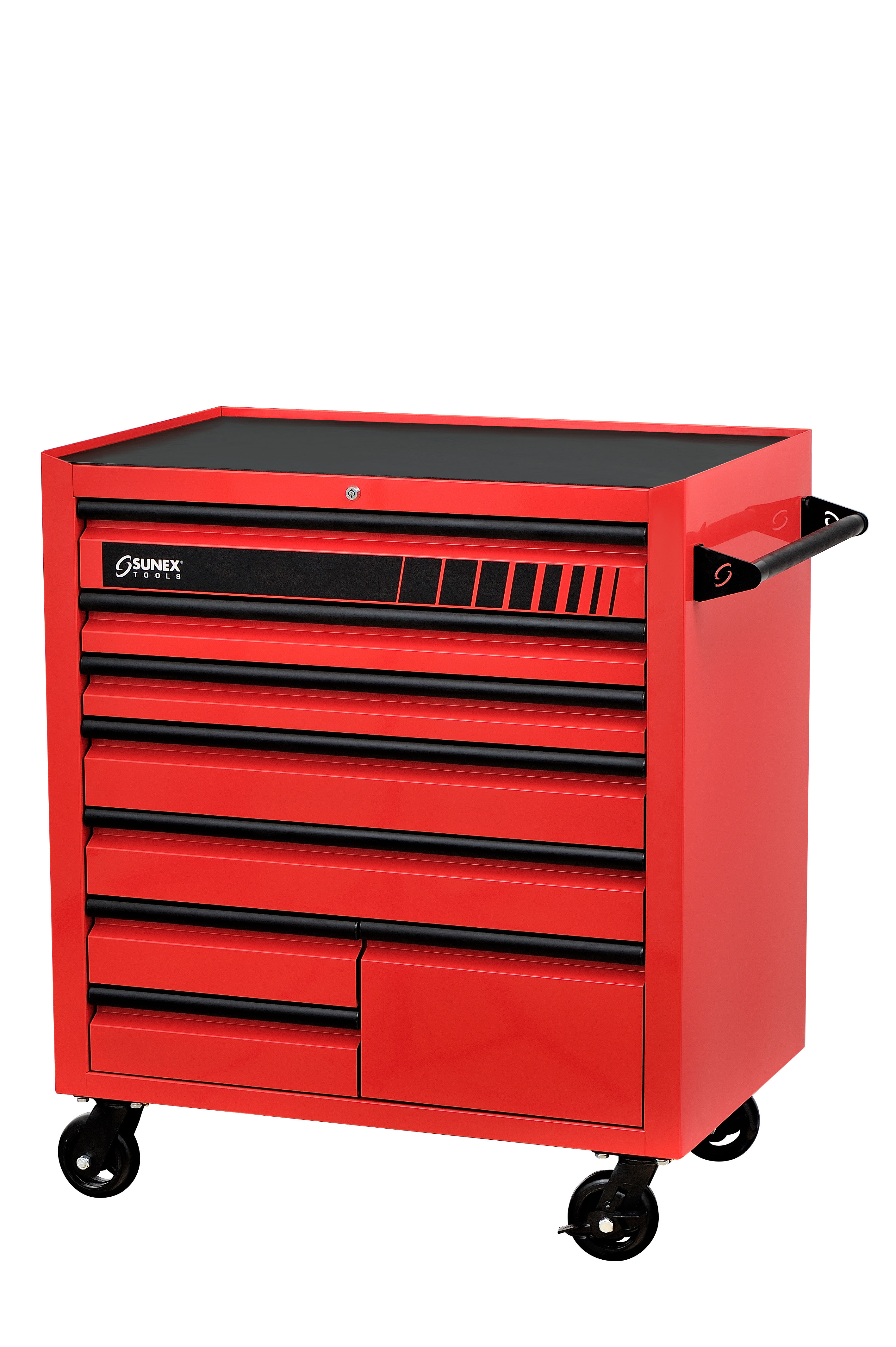 RED 8 DRAWER SERVICE CART