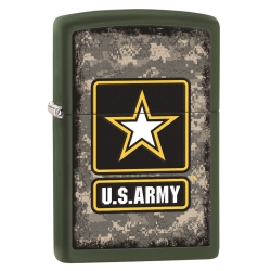 US Army Green Matte Windproof Lighter - Collectible
