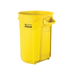 Suncast Commercial 32 Gal Utility Trash Can Yellow