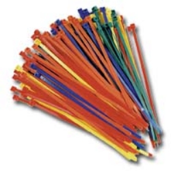 WIRE TIES 7IN. COLORS ASSORTMENT 125/PK