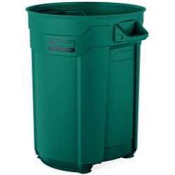 Suncast Commercial 55 Gal Utility Trash Can Green