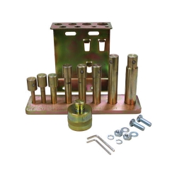 9 pc. Press pin/punch kit for Dynamo air/hyd shop