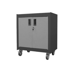 2 DOOR ROLLING CABINET - GRAY