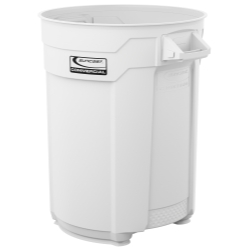 Suncast Commercial 55 Gal Utility Trash Can White