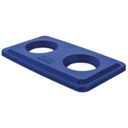 Suncast Commercial Slim Can Bottle/ Can Lid Blue