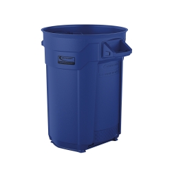 Suncast Commercial 32 Gal Utility Trash Can Blue