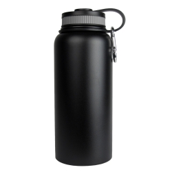 32oz Black Stainless Steel Water Bottle