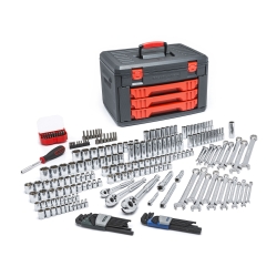 168 Pc. 1/4", 3/8" Drive Metric Socket & Ratchet S