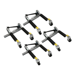 SET (4) RATCHET "MOVE-IT" DOLLIES