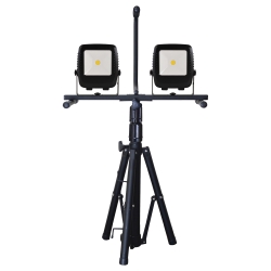 8000 LUMEN LED WORK LIGHT W/ DBL TRIPOD