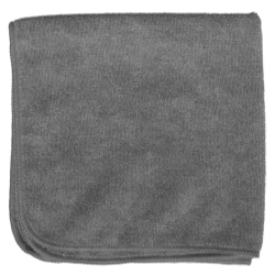 Detailers 16"x16" Gray microfiber cloth Bag of 12
