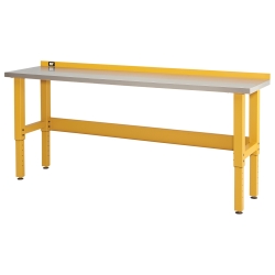 8-FOOT WORKBENCH WITH STAINLESS STEEL WORK SURFACE