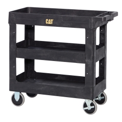 3-SHELF PLASTIC UTILITY CART