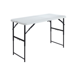 Folding Table 48" (L) x 24" (W) - Adjustable Heigh