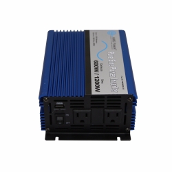 600WT INVERTER W/ USB PORT 12 VDC TO 120 VAC