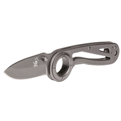 12 SURVIVORS BKE FOLDING KNIFE - TITANIUM FINISH