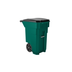Suncast Commercial 50 Gal Wheeled Trash Can Green
