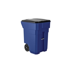 Suncast Commercial 96 Gal Wheeled Trash Can Blue