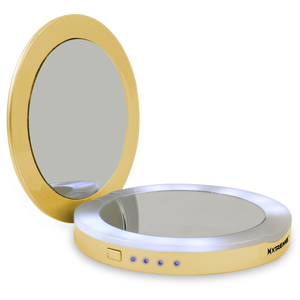 Gold Compact Mirror Power Bank