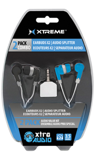 2-Pak Earbud with Splitter