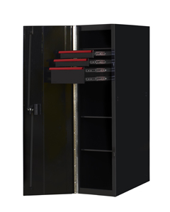 19" 3 Drawer And 2 Shelf Side
