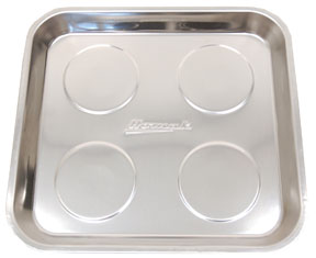 11" SQUARE SS MAGNETIC TRA