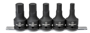 5 Pc. 3/4" Drive Metric Hex