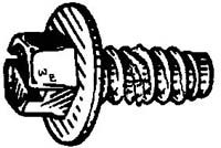 1/4" -14 x 5/8" Slotted Hex