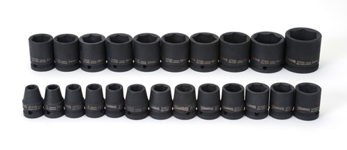 Impact Socket Set 1/2 Drive 23 Piece Std