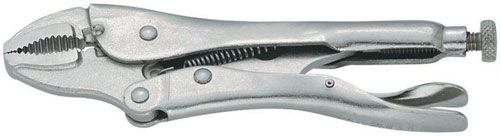 7" Locking Pliers Curved Jaw with Wire Cutter