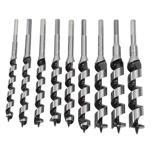 9 Piece Auger Bit Set 1/2"To 1"
